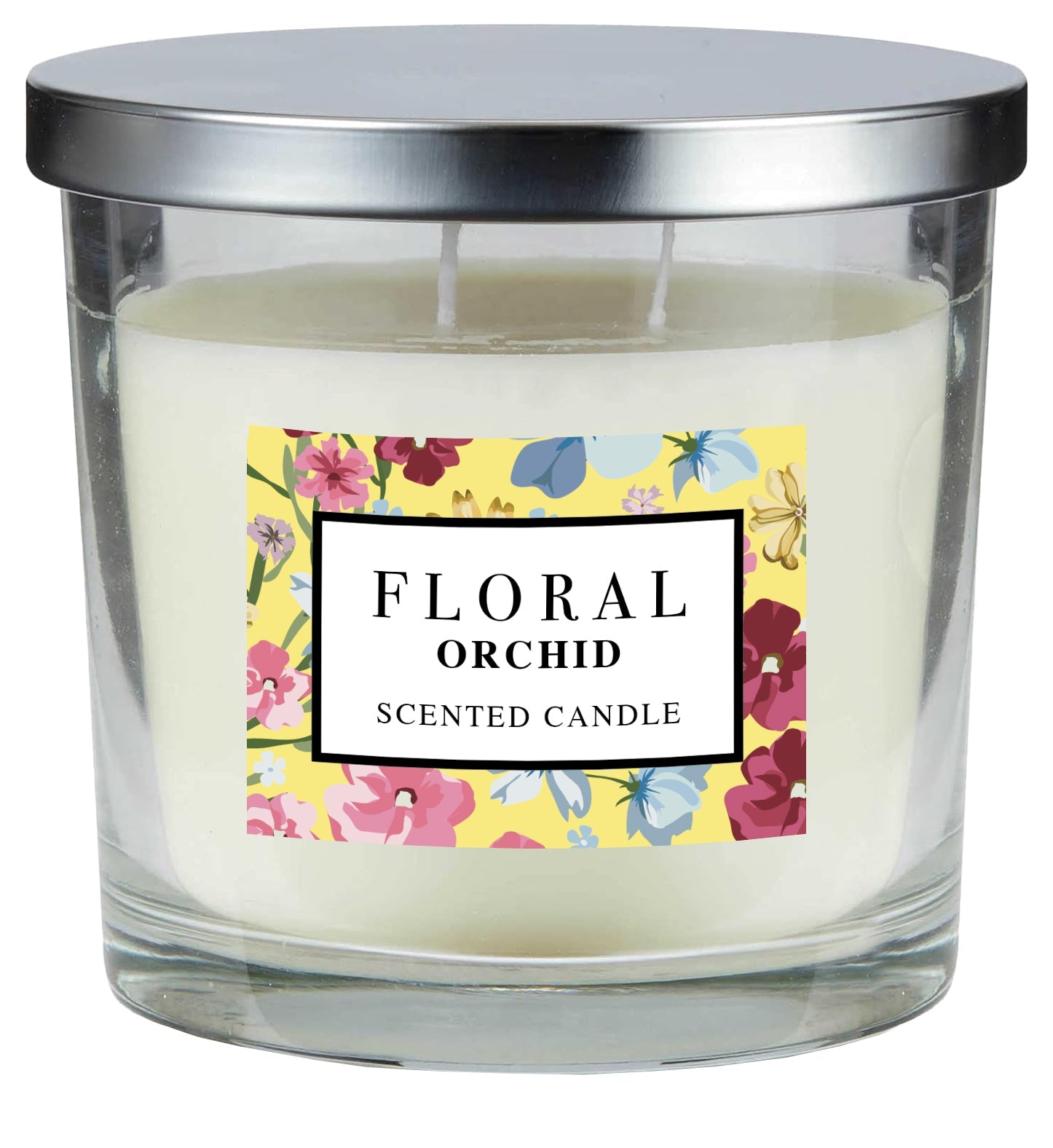 6 x Floral Metal Lid Candle 335g - Orchid - Premium Quality Tissue Online - Product Image 6 x Floral Metal Lid Candle 335g - Orchid - Premium Quality Tissue Online - Product Image